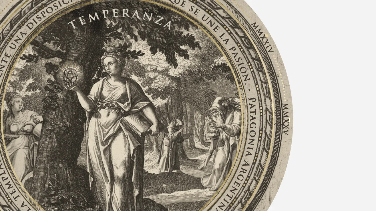 Detalle: TEMPERANZA — etiqueta Sauvignon Blanc