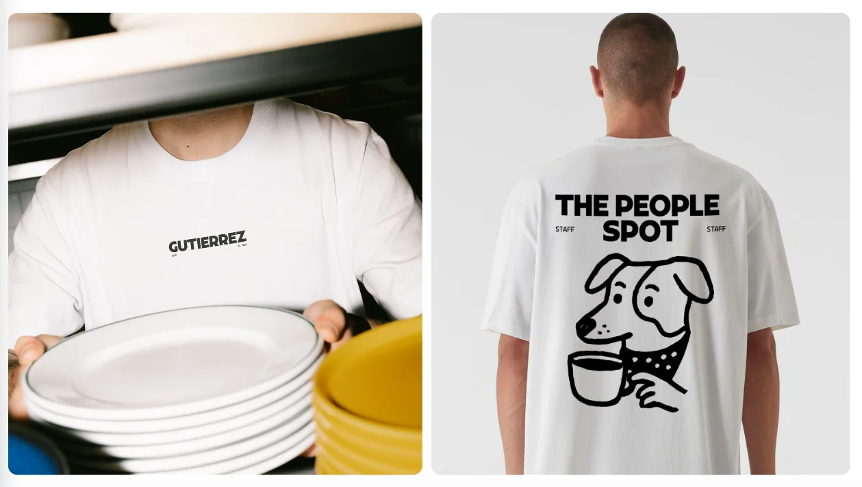 Uniforme staff — remeras Gutierrez y The People Spot